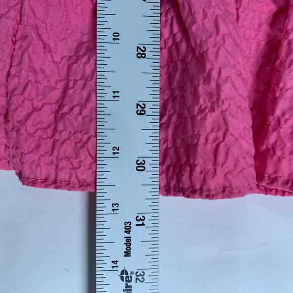 Zara XS NEW Sink Elastic Smocked Fabric Mini Dress Puff Sleeves Flounced Hem - Picture 8 of 10